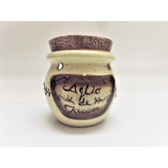 Yankee Candle one piece wax warmer "Aglio de Toscana"  beige speckled - Picture 1 of 8